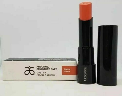 Arbonne Smoothed Over Lipstick, Zinnia Orange, Brand New Boxed Vegan Makeup