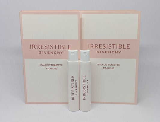 2x Givenchy IRRESISTIBLE Eau De Toilette (2x 1ml EDT Spray) Sample Size Vial