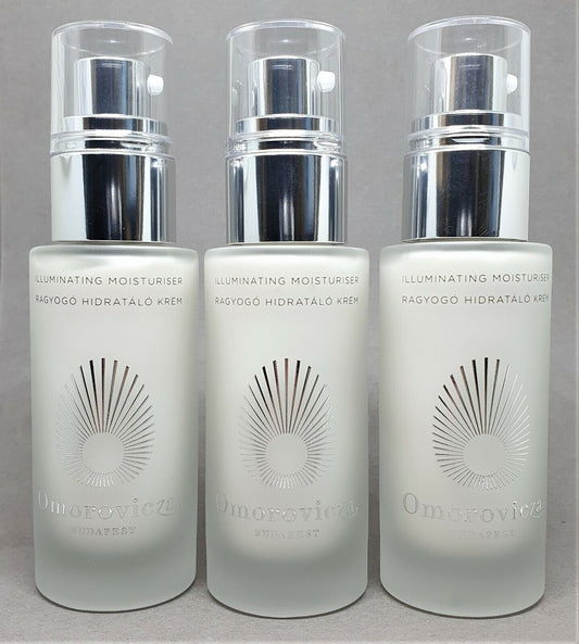 3x Omorovicza Illuminating Moisturiser (3x 30 ml) Triple Pack Brand New *Unboxed