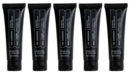 5x CRABTREE & EVELYN The Gardeners Harvest Hand Cream (5x 25ml) Brand New Sealed