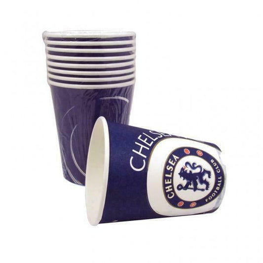 24x CHELSEA FOOTBALL CLUB CFC Party Paper Cups, Brand New Sealed