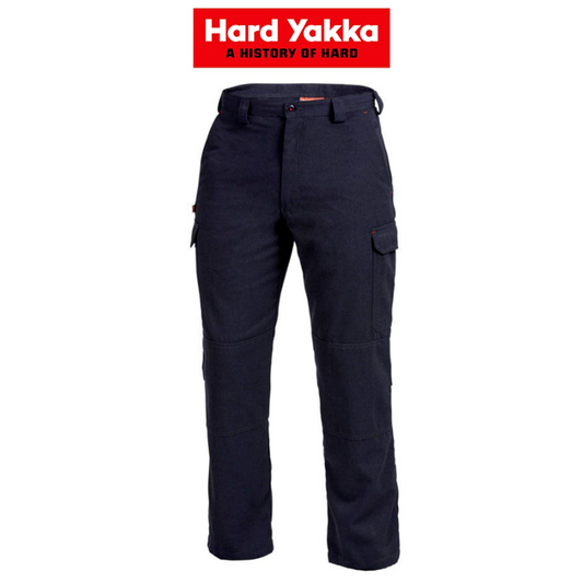 Hard Yakka Workwear Cargo Pants Navy Trousers (Y02756) 40 Waist, 31 Leg (102S)