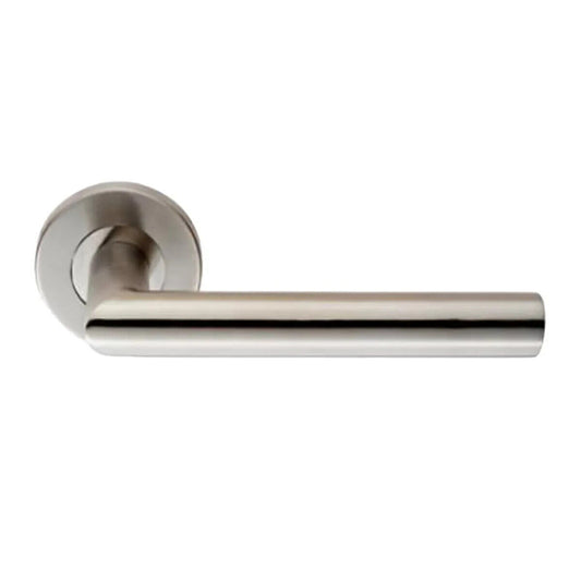 George Boyd (4002) Georgian Lever Latch Straight Handle Set Stainless Steel Pair