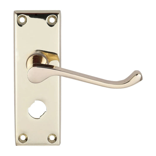 Victorian Privacy Scroll Lock Brass (GBDF2152) George Boyd