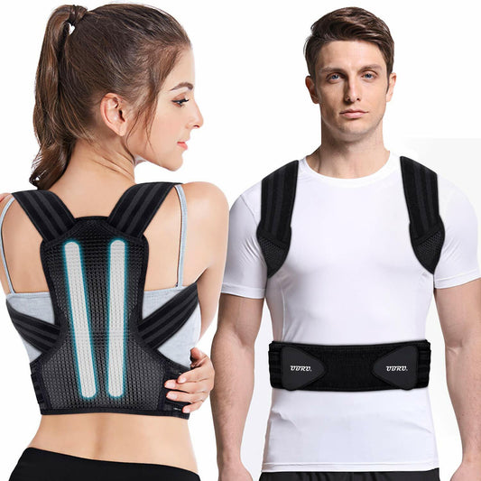 Ubru Posture Corrector Back Stabiliser w 2 Removable Rails Strong Support Size L