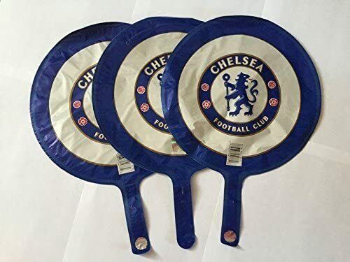 (Pack of 3) 9'' Chelsea Football Club Round Foil Balloons Licensed Kids Party Su